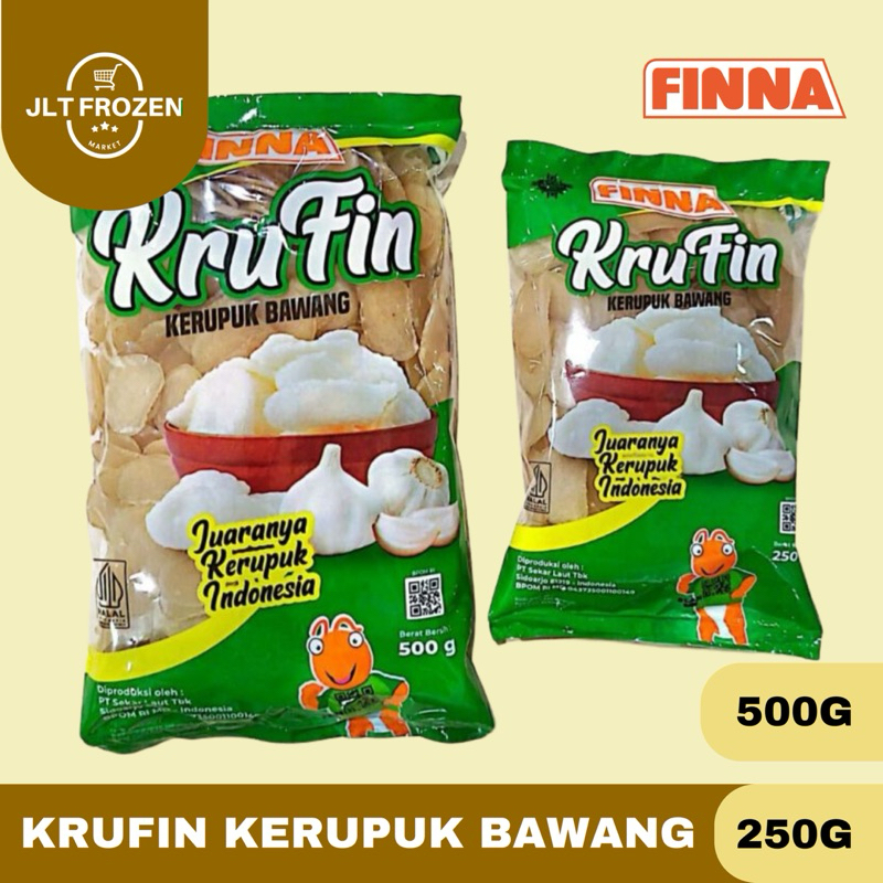 

Finna Krufin Kerupuk Rasa Bawang / Krupuk / Garlic Crakers - 250g/500g