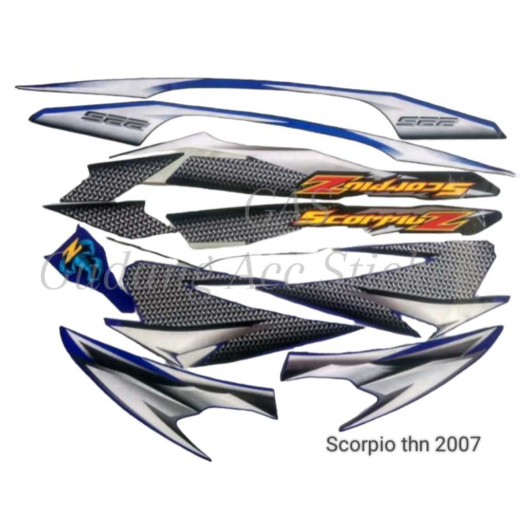 STRIPING LIS TANGKI YAMAHA SCORPIO Z THN 2007