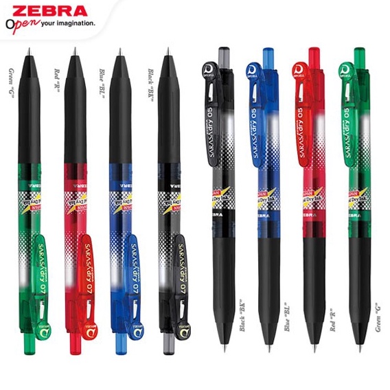 

KODE D7J4 Zebra Gel Pen Pulpen Sarasa Clip Dry Tinta cepat kering