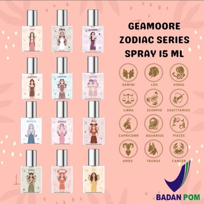 GEAMOORE PARFUM 15ML/PEWANGI/PARFUM ZODIAK/PARFUM SPRAY