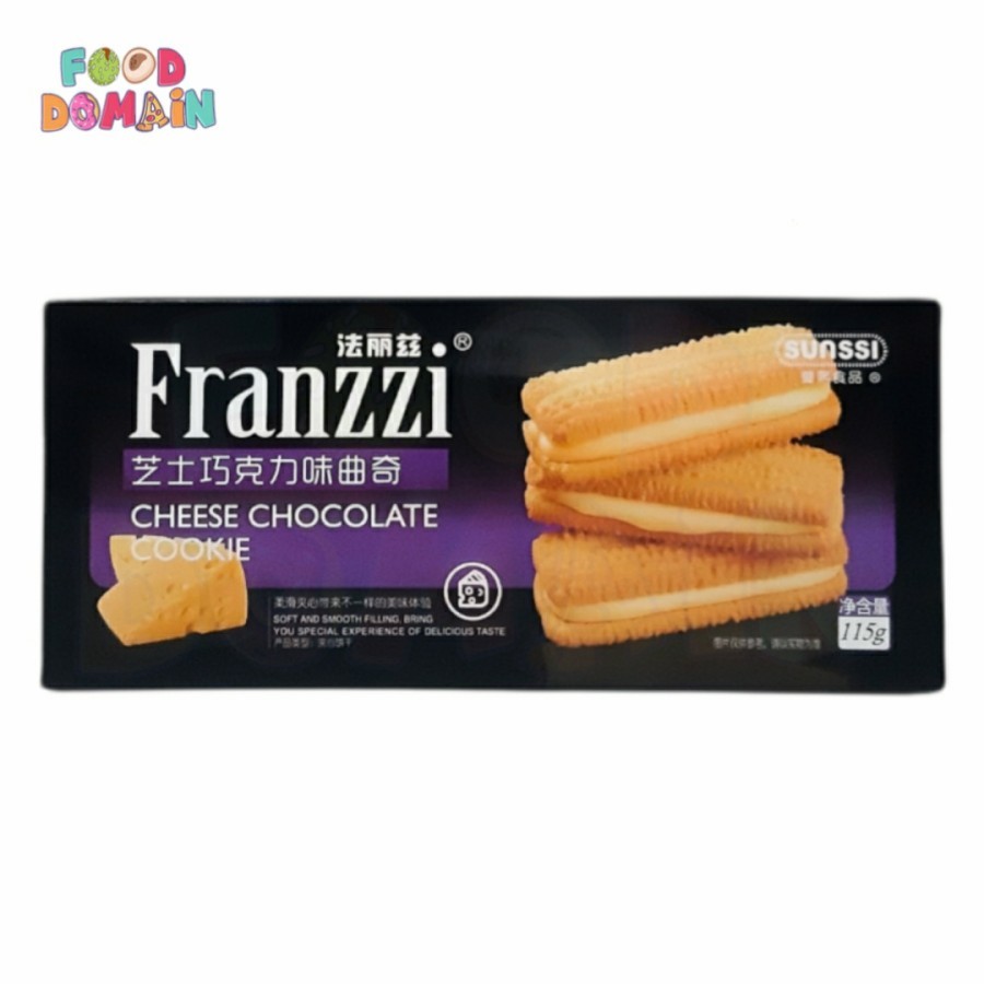 Biskuit Sunssi Franzzi Cheese Chocolate Cookie Soft & Smooth 115g