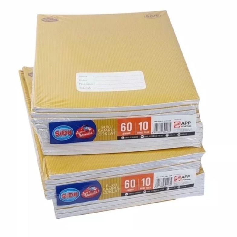 

Buku isi 6lembar pendek quarto cover sampul coklat kraf harga perbungkus KODE T2L3