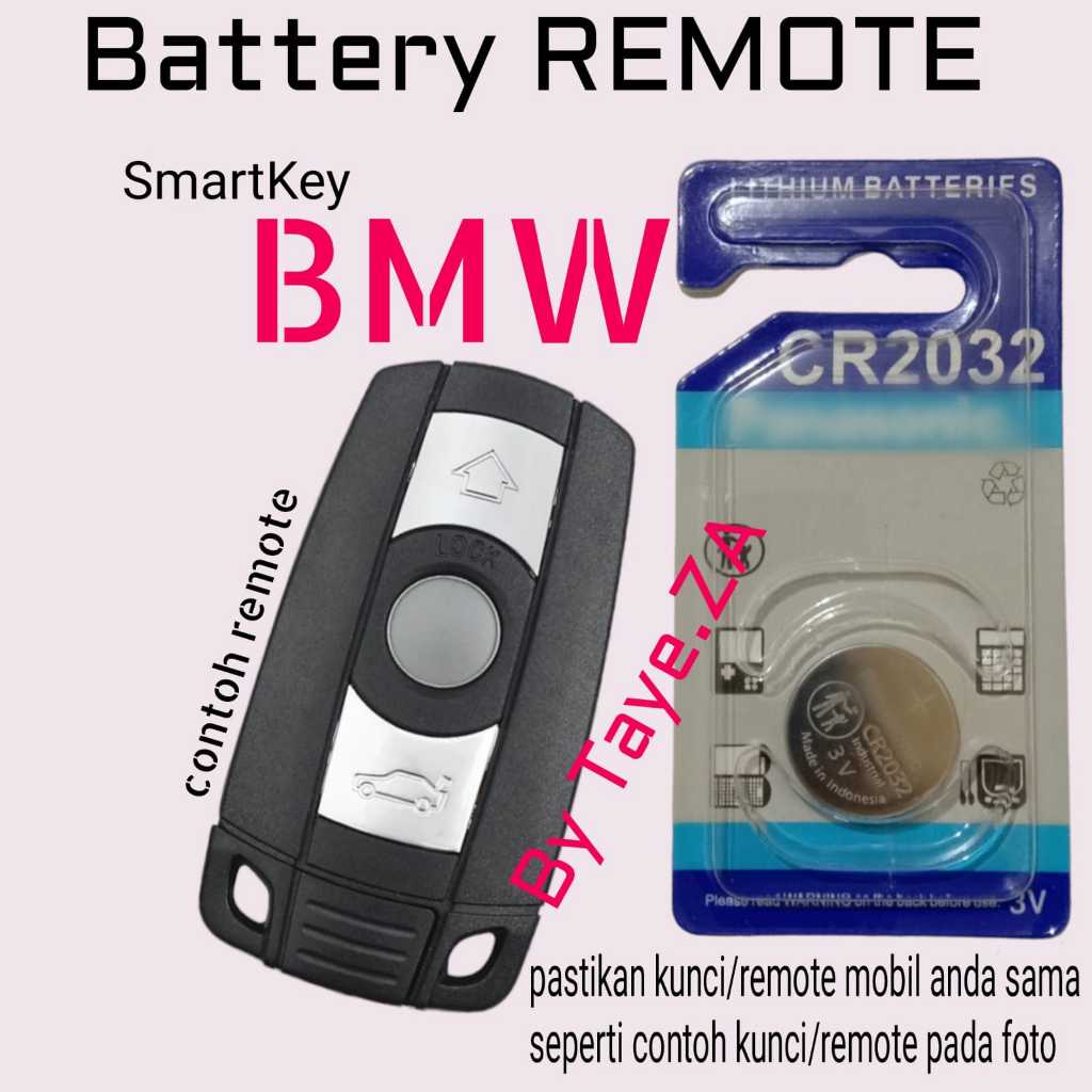 Baterai Battery Batrai Batre Untuk Remote Remot Kunci Smartkey Smatki Mobil Bmw Series seri 1 3 5 6 