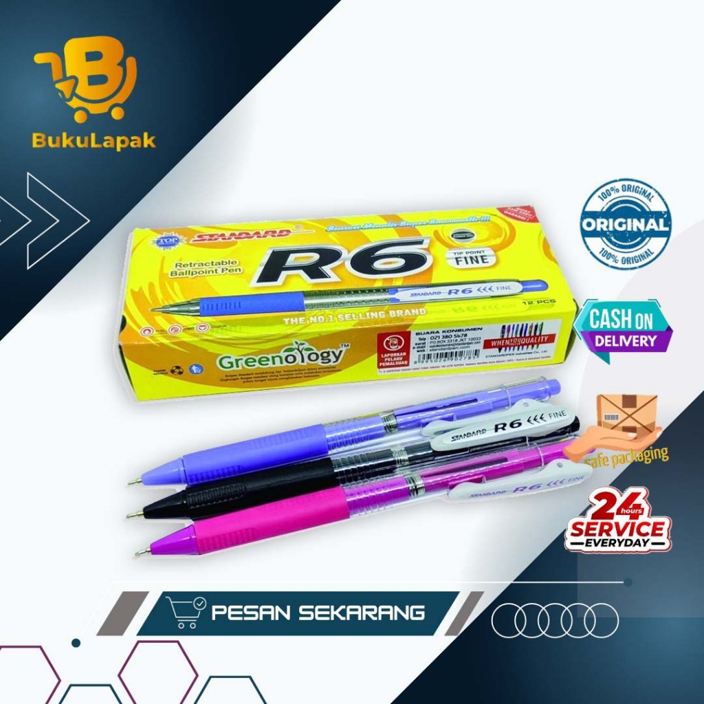 

Standard Pen - R6 0.5 ( Pulpen, Pena, Ballpoint )