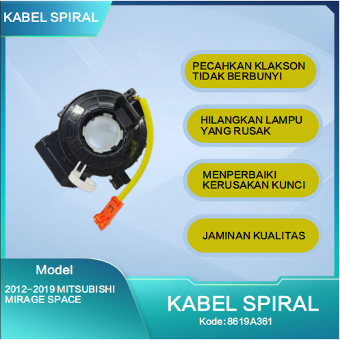 Kabel Spiral Kabel Klakson Clock Spring Cable  Mitsubishi Mirage Space 8619A361