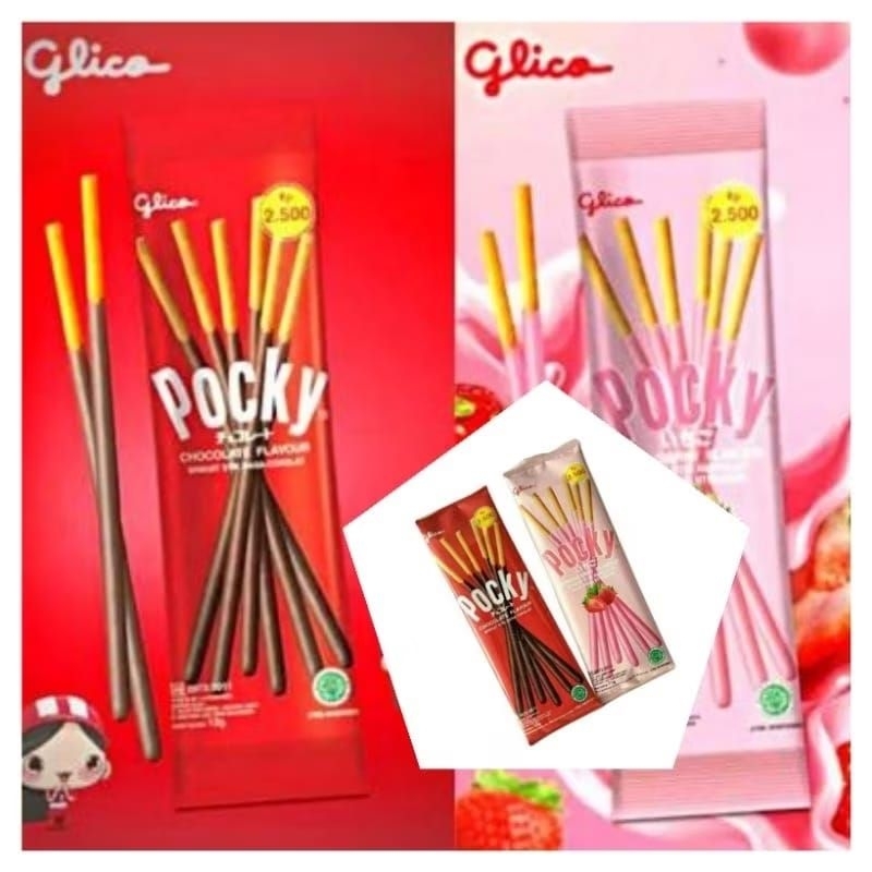 

Glico Pocky Mini Sachet Ekonomis Chocolate Strawberry 11 Gr