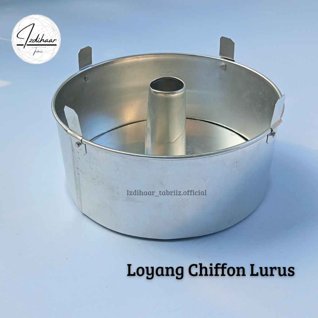 Loyang Chiffon Lurus 18cm 20cm 22cm 24cm / Loyang Chiffon Cake / Loyang Bongkar Pasang