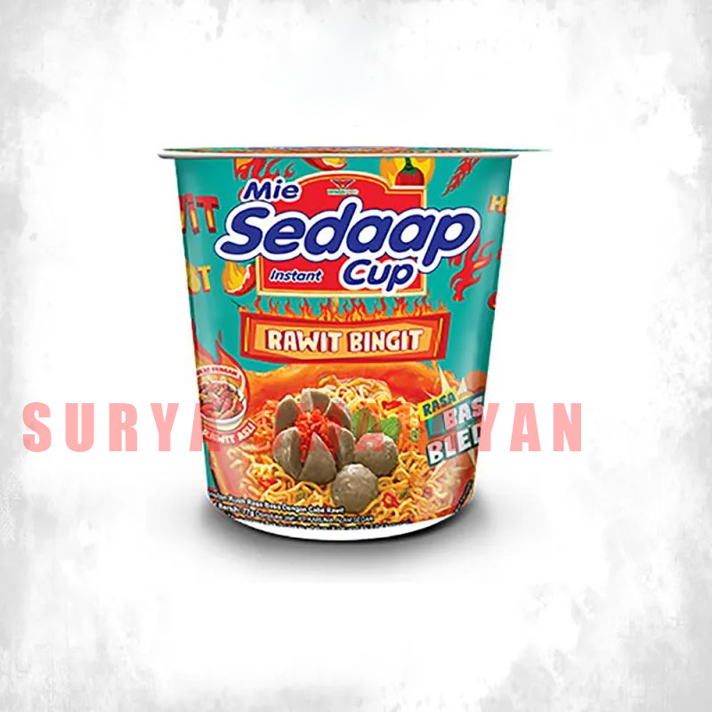 

Sedaap Cup Mie Instan Baso Bleduk 77 Gr