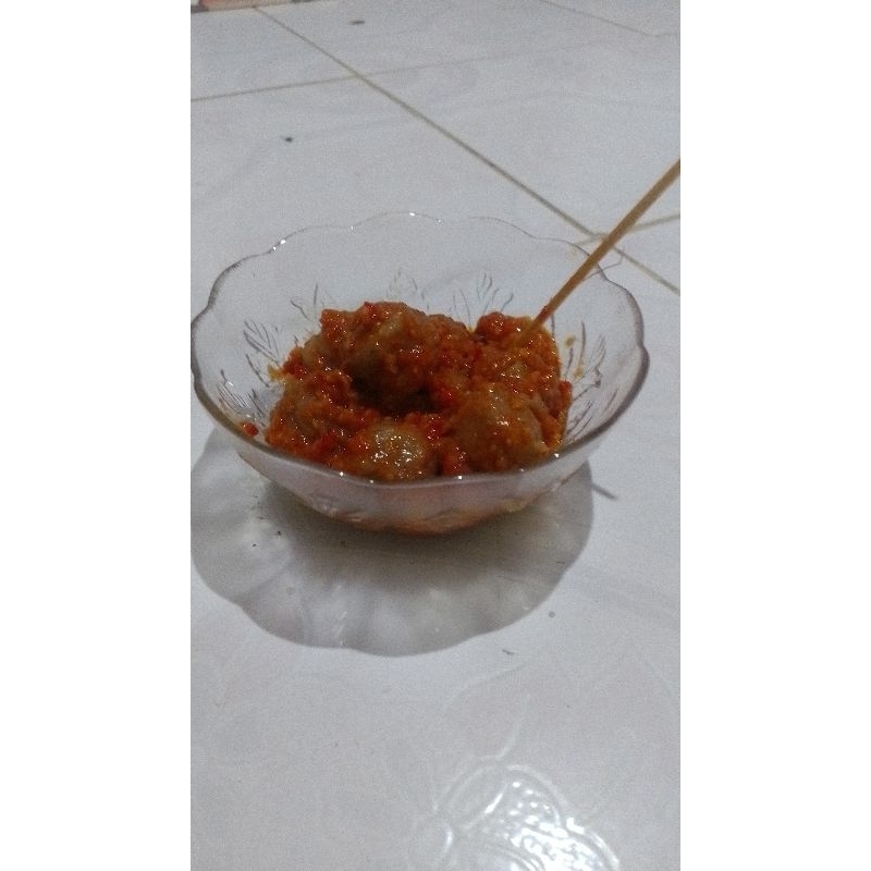 

pentol mercon dari daging sapi dan ayam halal