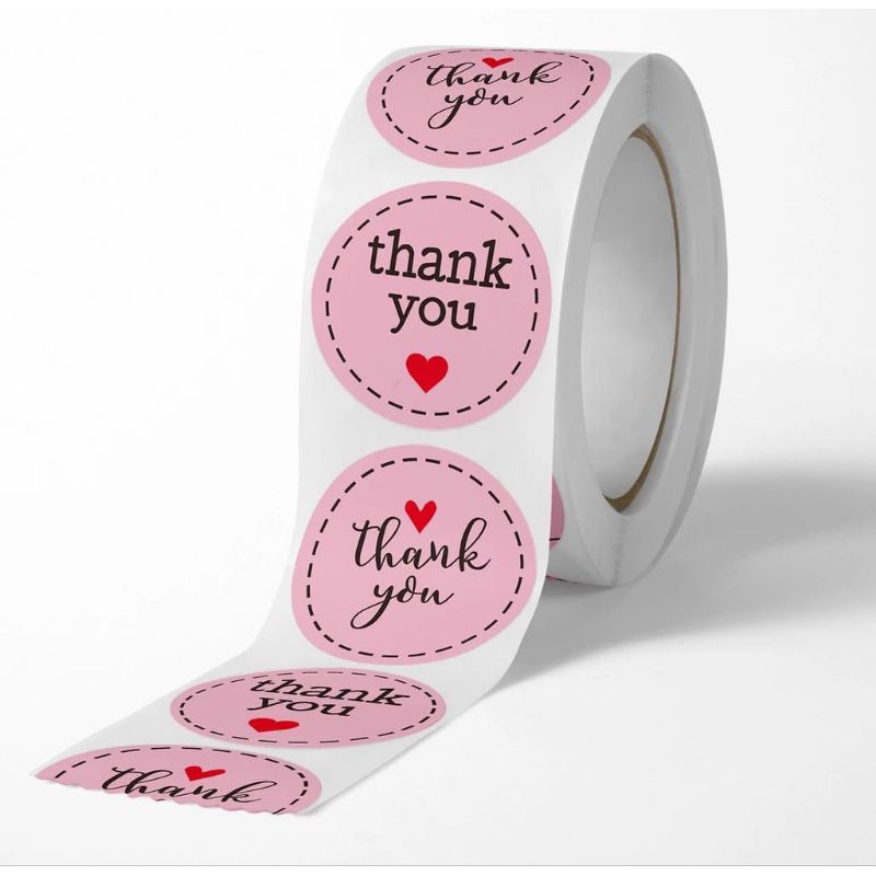 

Sticker Thank You / Stiker Roll 500 Pcs / Stiker Terima Kasih