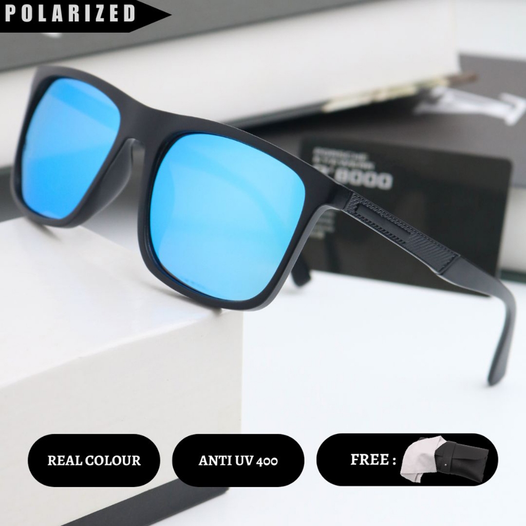 【Free Dompet&Lap】COD-【2303】Kacamata Hitam Polarized Photocromic Matahari Kacamata Fashion Korean Sty