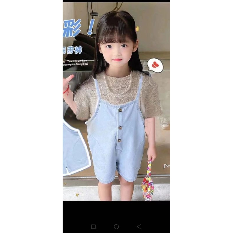 FG kids set overall anak cewek