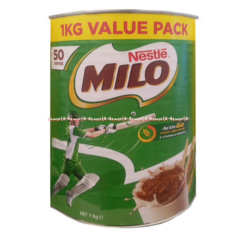 

Nestle Milo Kaleng 1kg Value Pack Minuman Serbuk Cokelat Dengan Malt Susu Coklat Millo Chocolate Active Go 50serves