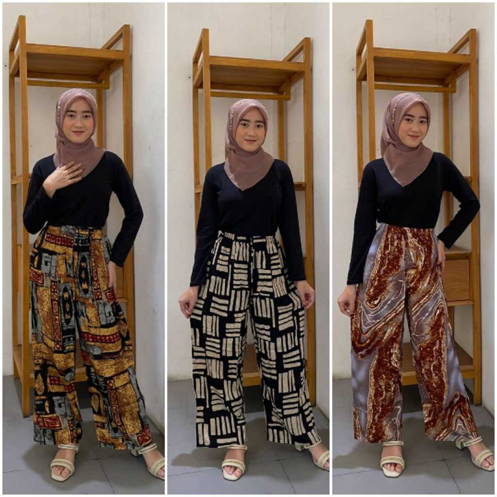 CELANA KALLYOUTFIT HOMMY PART 3 KULOT ADEM PIYAMA RAYON