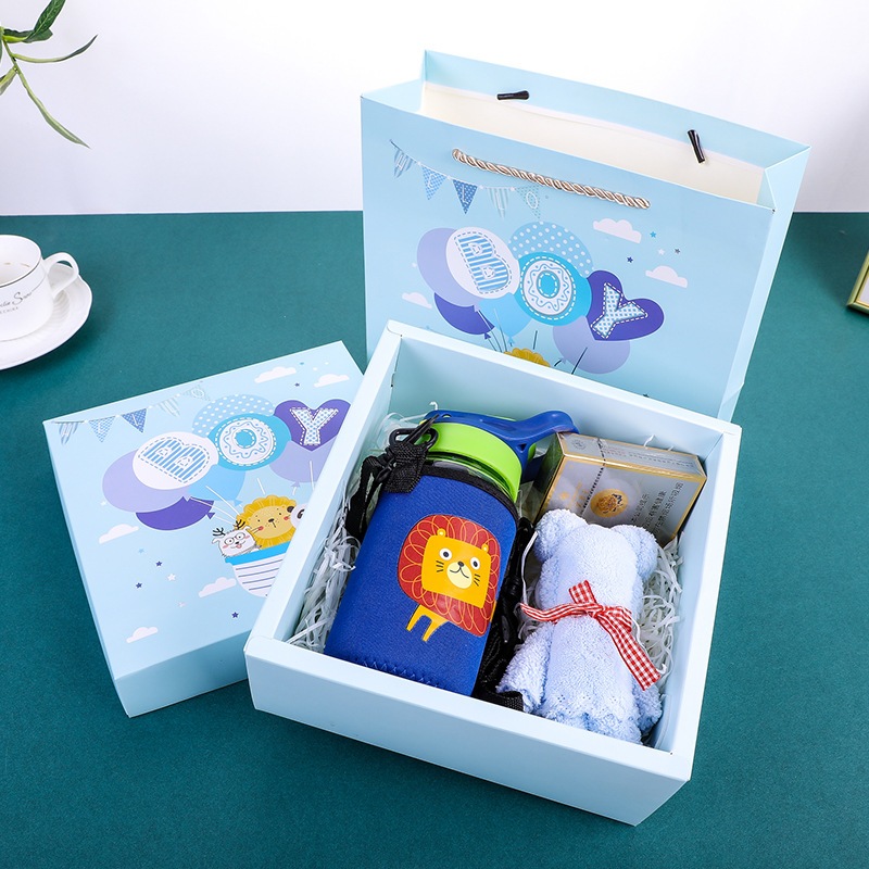 

19x19x8.5 Premium Hampers Set Gift Box Bag / Tas Kotak Kado Baby Newborn / Hadiah Lahiran Bayi / Souvenir Baby Shower