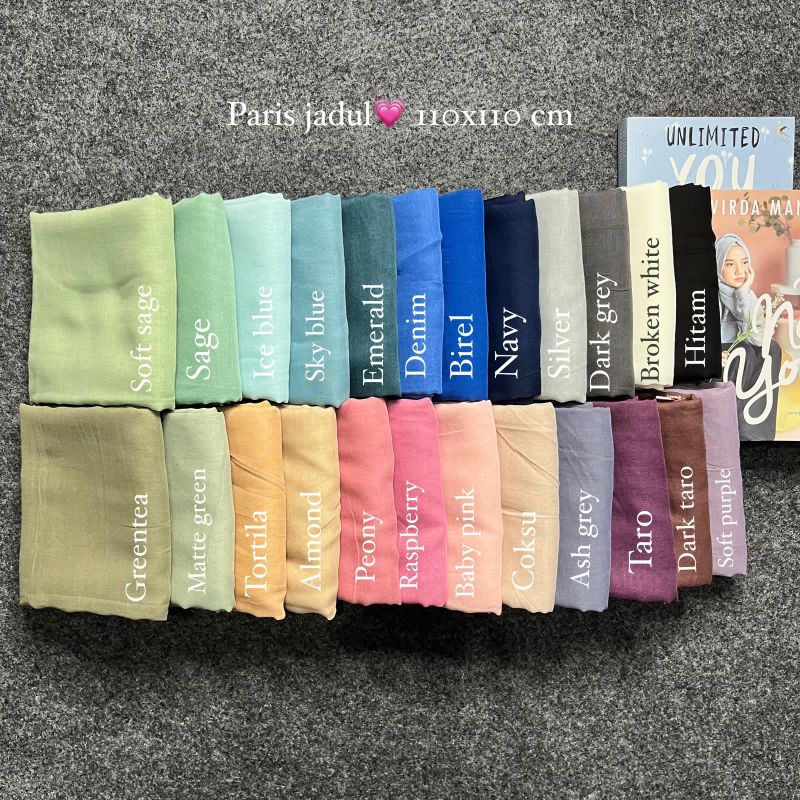 KRUDUNG PARIS JADUL/ kerudung Paris premium polos