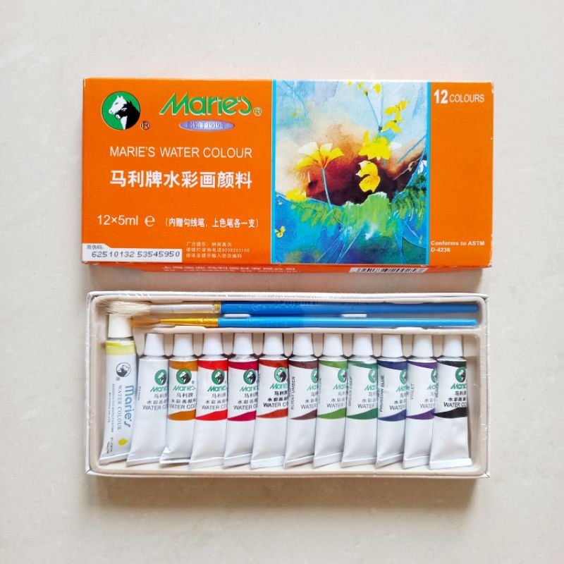 

[ MURAH ] Maries Cat Air Water Color 12 Warna
