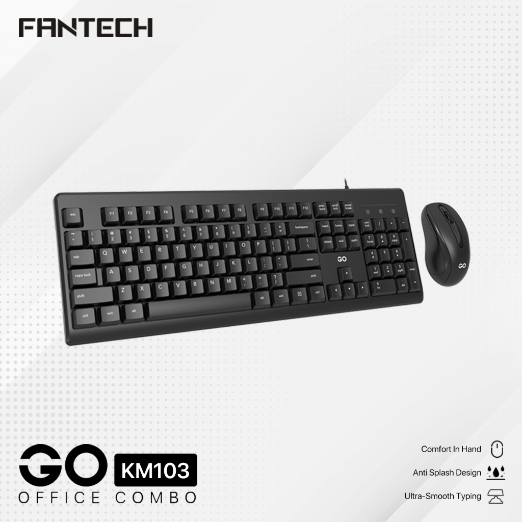 Fantech KM103 KM-103 Keyboard Mouse Combo Office