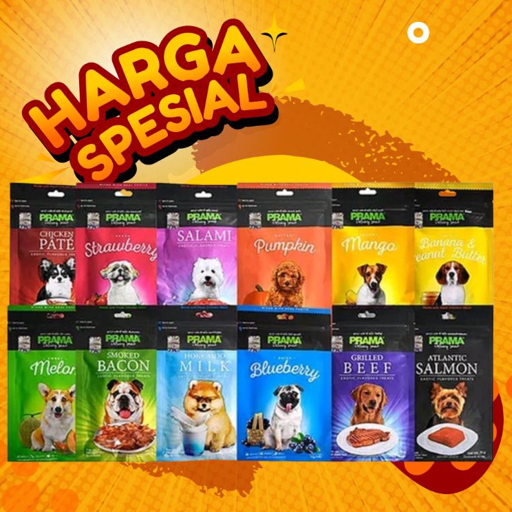 Grosir Terkeren  Prama 7g all flavour snack anjing snack dog