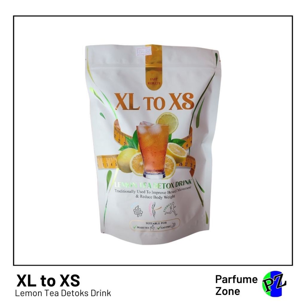 

XL to XS Detoks Drink Minuman Kesehatan Rasa Lemon Tea dengan komposisi bahan alami terbaik