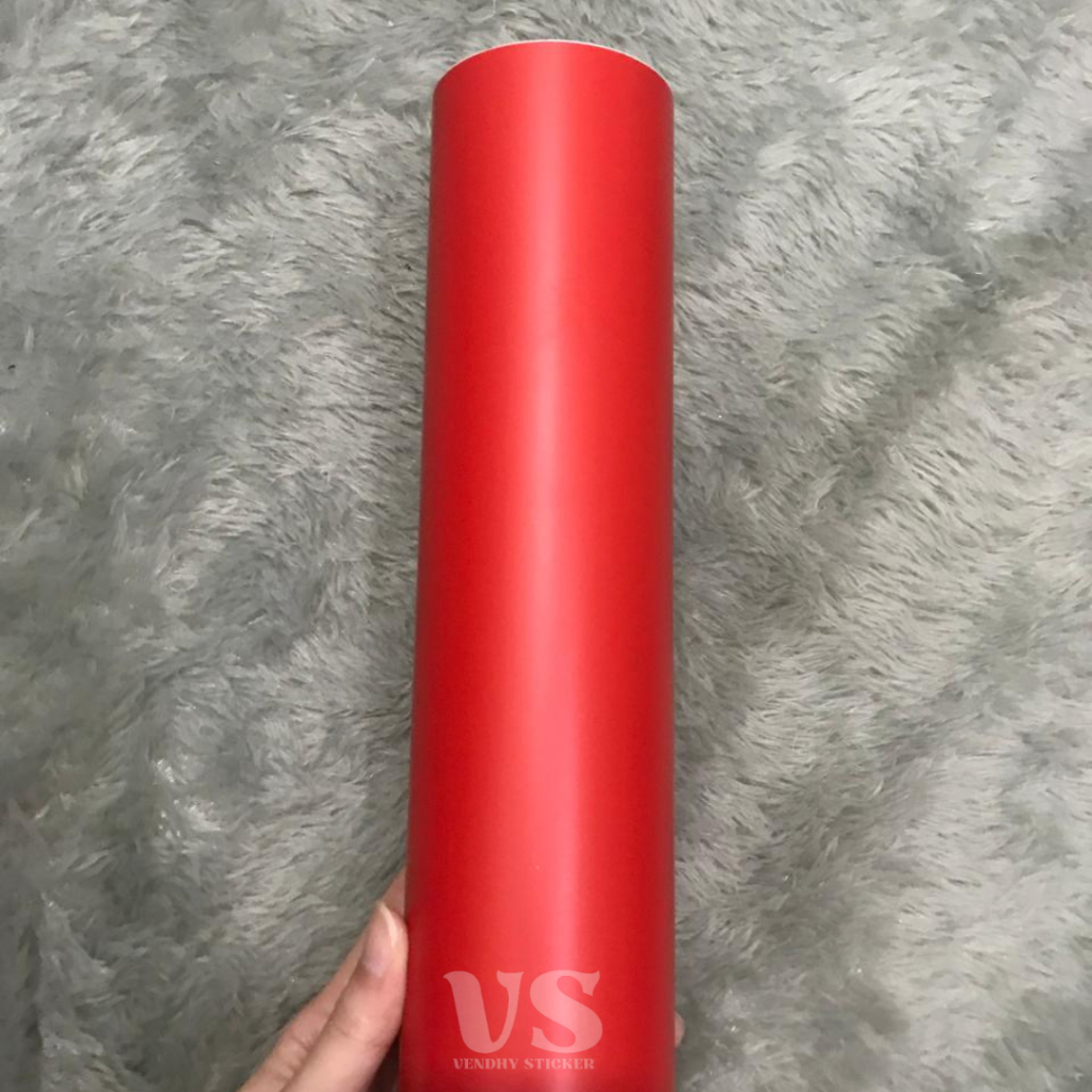 [ROLL] Sticker Skotlet Merah Doff I Stiker Skotlet Red Doff I Skotlet Merah Matte