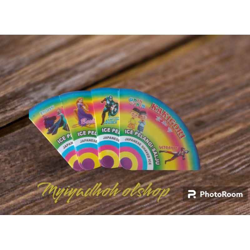 

kertas corong es serut/pelangi