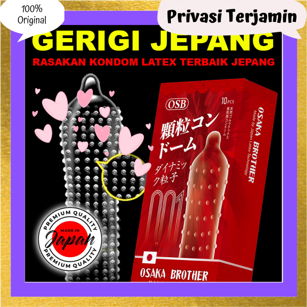 Kondom Condom Japan Dotted Duri Gerigi Privasi Aman