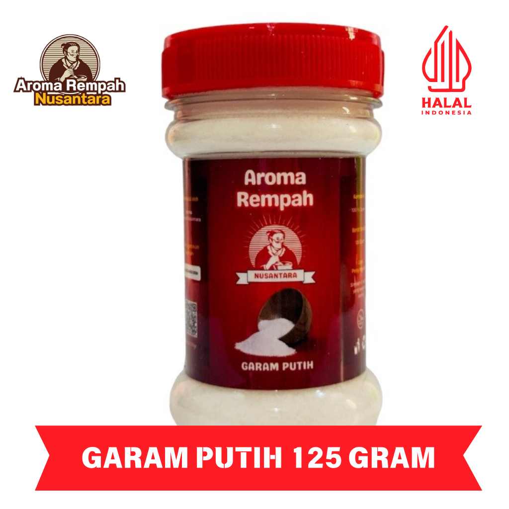 

Aroma Rempah Nusantara - Garam Putih 125gr - Bumbu Masak Dapur White Salt Premium Murni