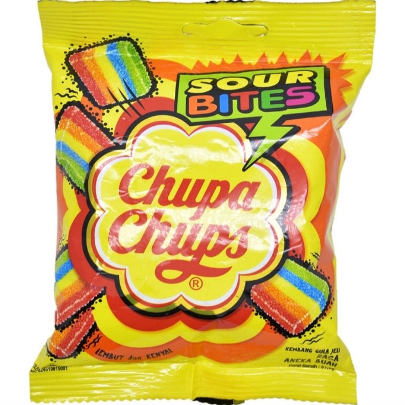 

PAKET HEMAT Chupa Chups Sour Bites Permen Jeli Mixed Fruit 56g