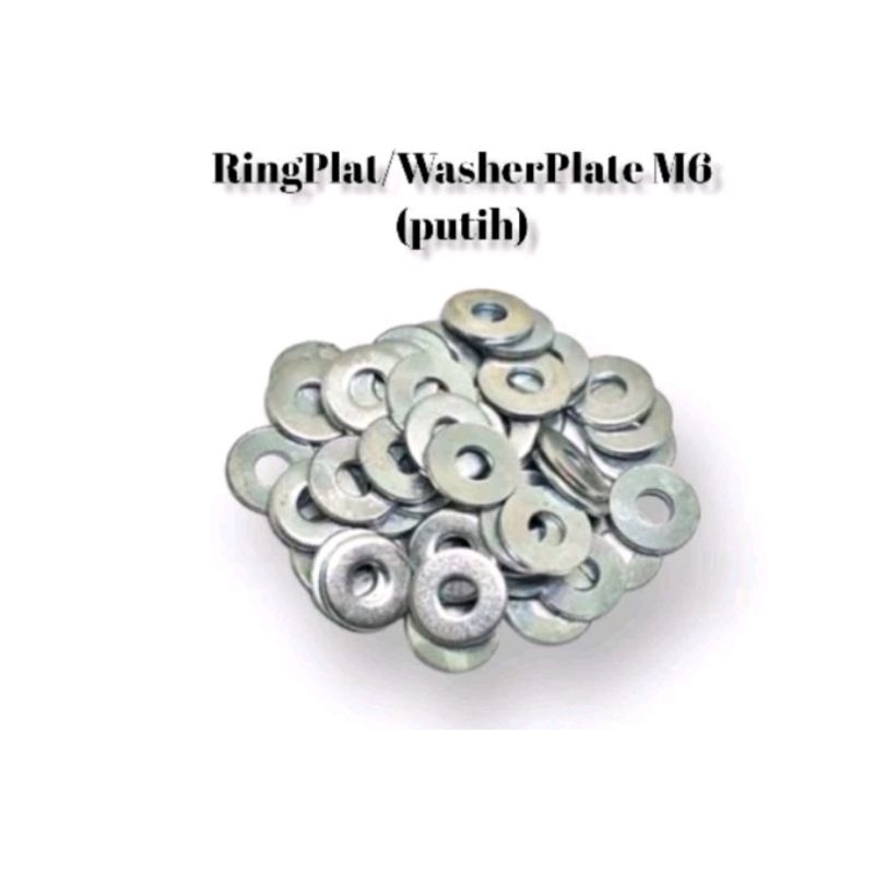 Ring Plat m6 Lebar ring 10