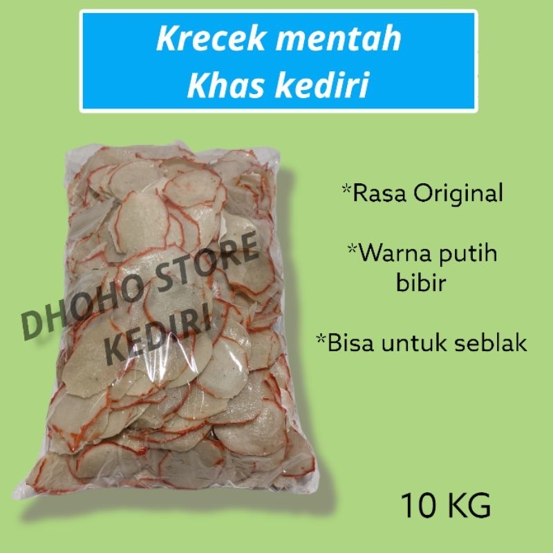 

10KG Krecek mentah bahan seblak krupuk pecel Krupuk pasir kerupuk upil keripuk melarat mentah goreng pasir goreng minyak bisa dicolek sambal pecel warna putih bibir