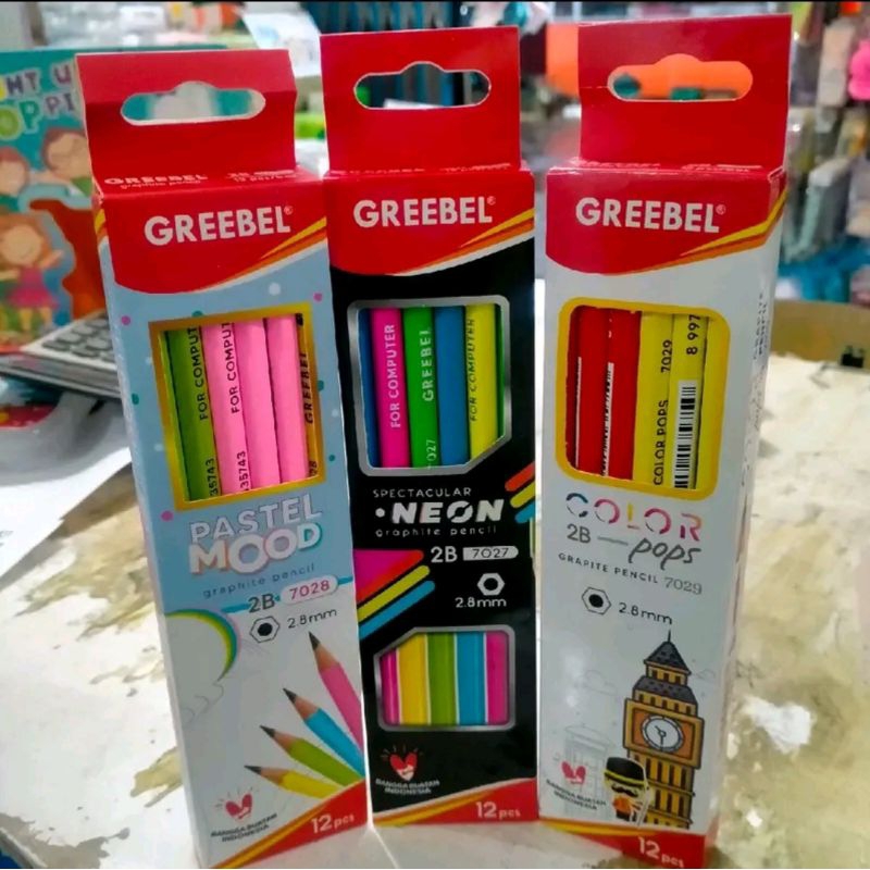 

PENSIL 2B GREEBEL WARNA NEON PELANGI 12 PCS HARGA GROSIR