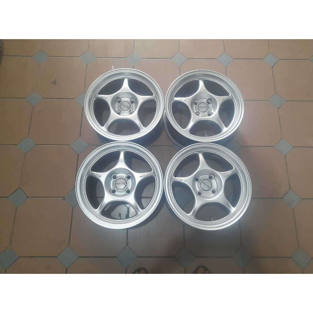 VELG SEKEN RESING ENKEI TULANG RING 15X7 ET 40 PCD 4X100 U/ BRIO,AGYA,JAZZ