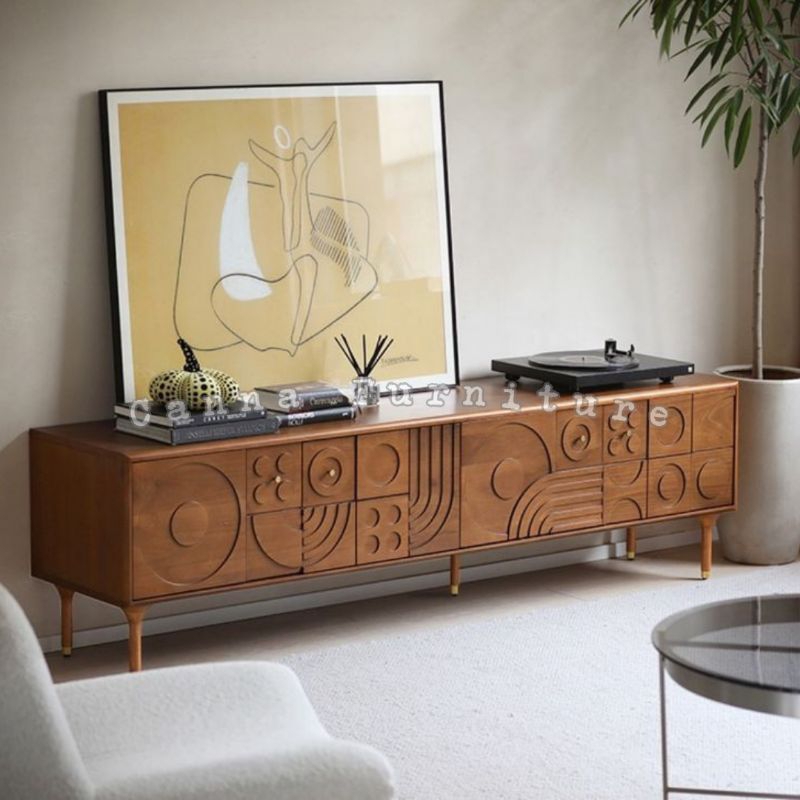 Bufet Tv Klasik Kayu Jati Jepara