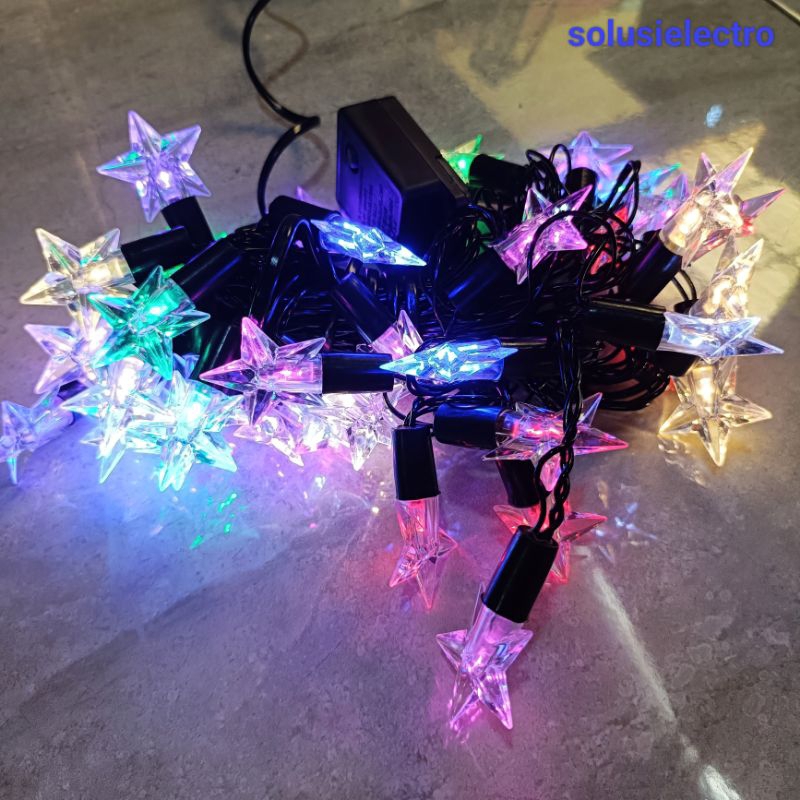 Lampu Muxindo BINTANG Warna Warni Lampu Tumblr Kelap Kelip
