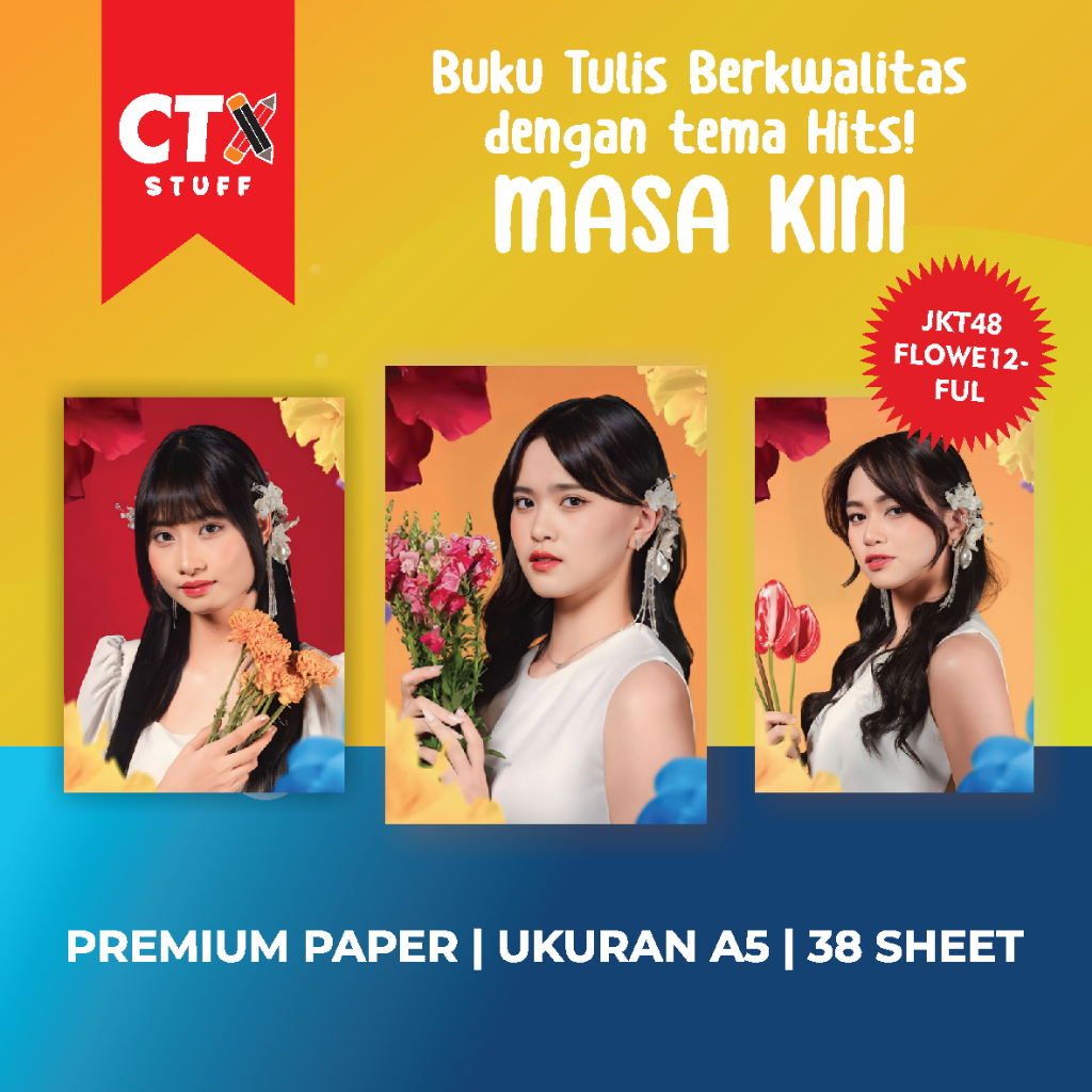 

JKT48 FLOWE12FUL Buku Tulis A5/JKT48 Flowerful/Buku Tulis Custom Cover/Buku Tulis Unik/Buku Tulis Lucu/Buku Tulis Cute/Buku Tulis Anak/Buku Tulis Sekolah/Buku Tulis JKT48/Photo Card JKT48/PC JKT48