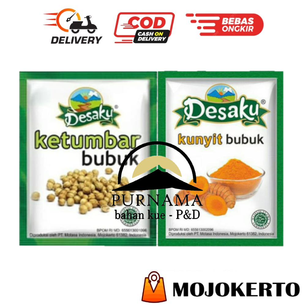 

DESAKU KETUMBAR KUNYIT BUBUK SACHET ECER MINI KECIL KONER KUNIR TUMBAR BOBOK