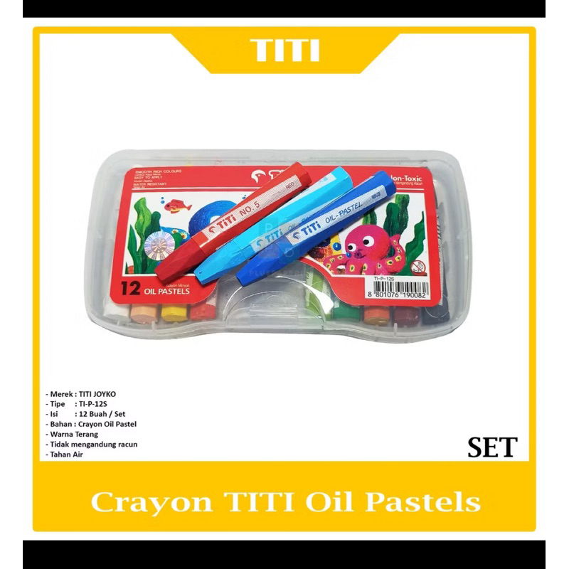 

Titi Crayon isi 2 set (2 x12)