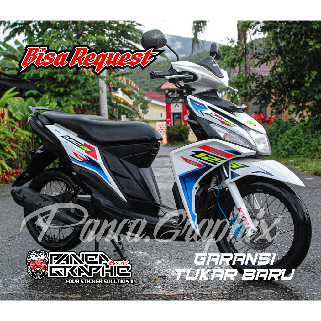 Sticker Striping Mio M3 Mio Z Mio 125 Keren Terbaru - Decal Stiker Setriping Variasi List Motor KOMB