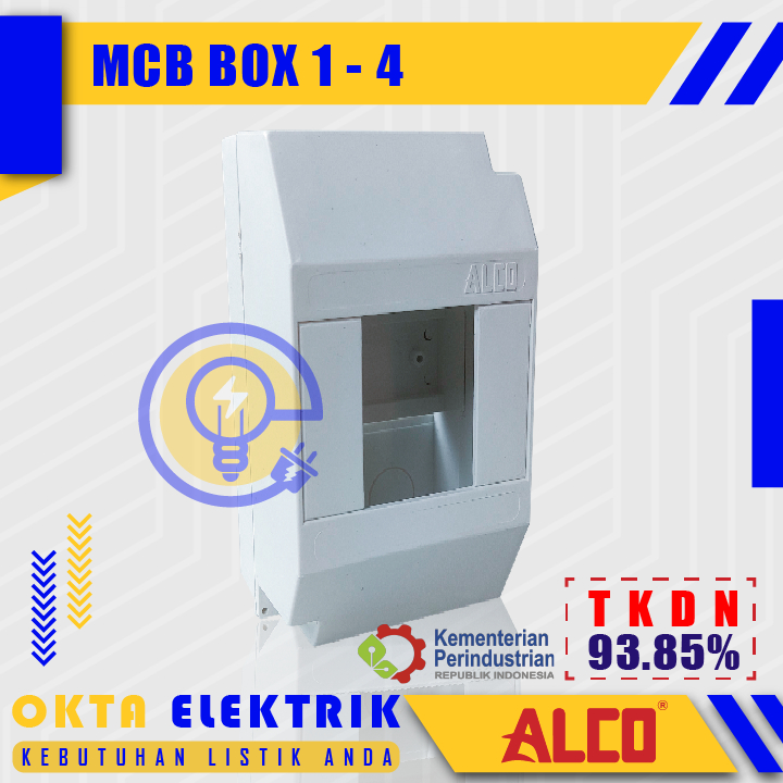 MCB BOX 1 - 4 GANG / MCB BOX 4 GANG / MCB BOX METERAN 4 GANG - ALCO