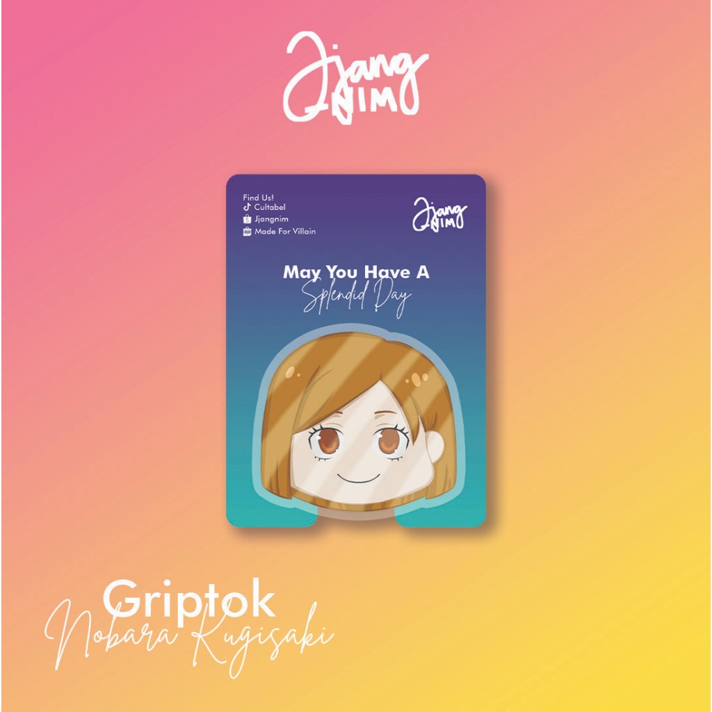 Griptok Popsocket Nobara Kugisaki Jujutsu Kaisen