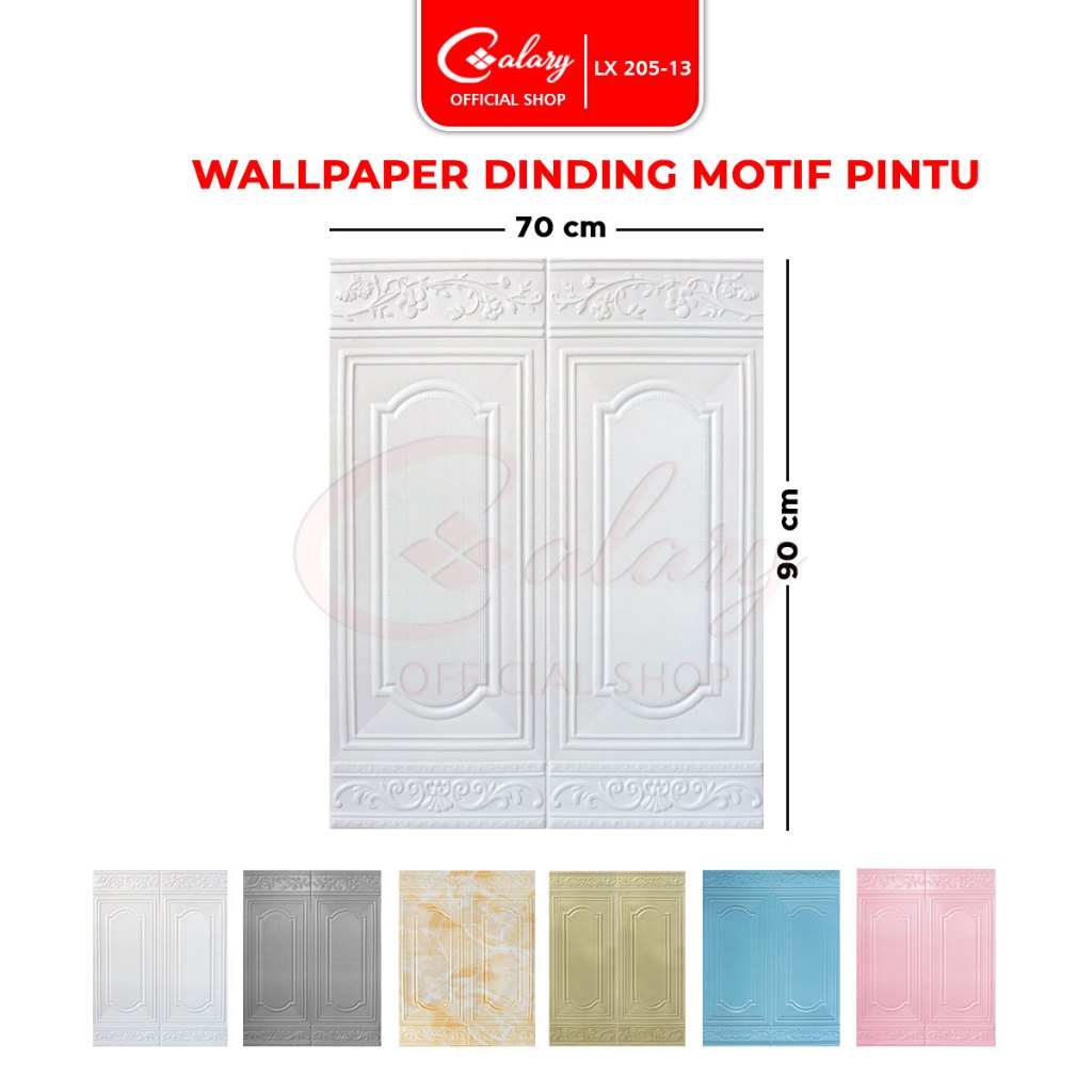 CALARY SNI Wallpaper Dinding Motif Jendela Wallpaper Waterproof Foam 3D Sticker Tembok Berstandar 20