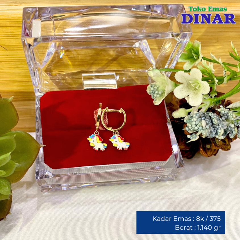 ANTING GONDEL KLIP MODEL SLP - EMAS MUDA - KADAR 8K
