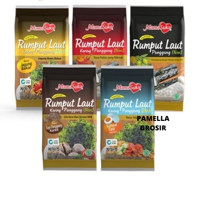 

RUMPUT LAUT MAMASUKA 2X4.5 g ISI 2 PCS RASA PEDAS ,ORIGINAL, SAPI PANGGANG, SALTED EGG, JAGUNG BAKAR SNACK makanan ringan jajanan cemilan camilan pedas asin gurih manis murah