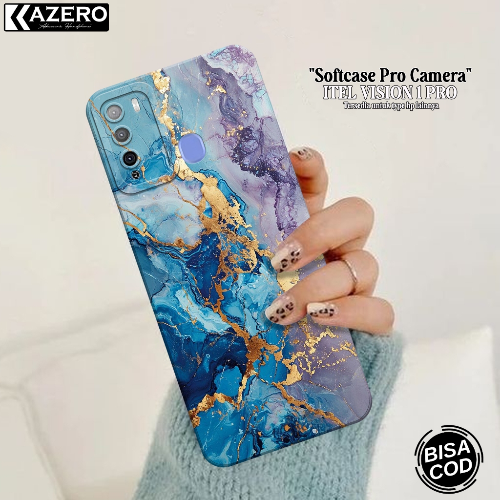 Case Hp Itel Vision 1 Pro - Fashion Case Abstrak - Pro Camera - Softcase - Softcase Itel Vision Pro 
