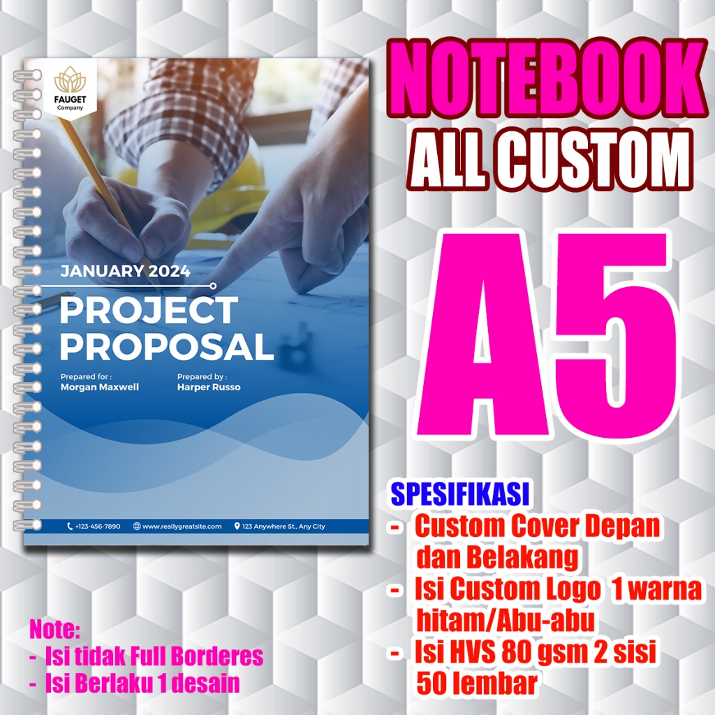 

Notebook Custom Cover dan Isi A5