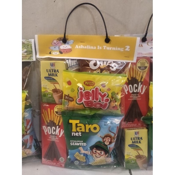 

berbagai Snack Ulang Tahun / Bingkisan Ulang Tahun