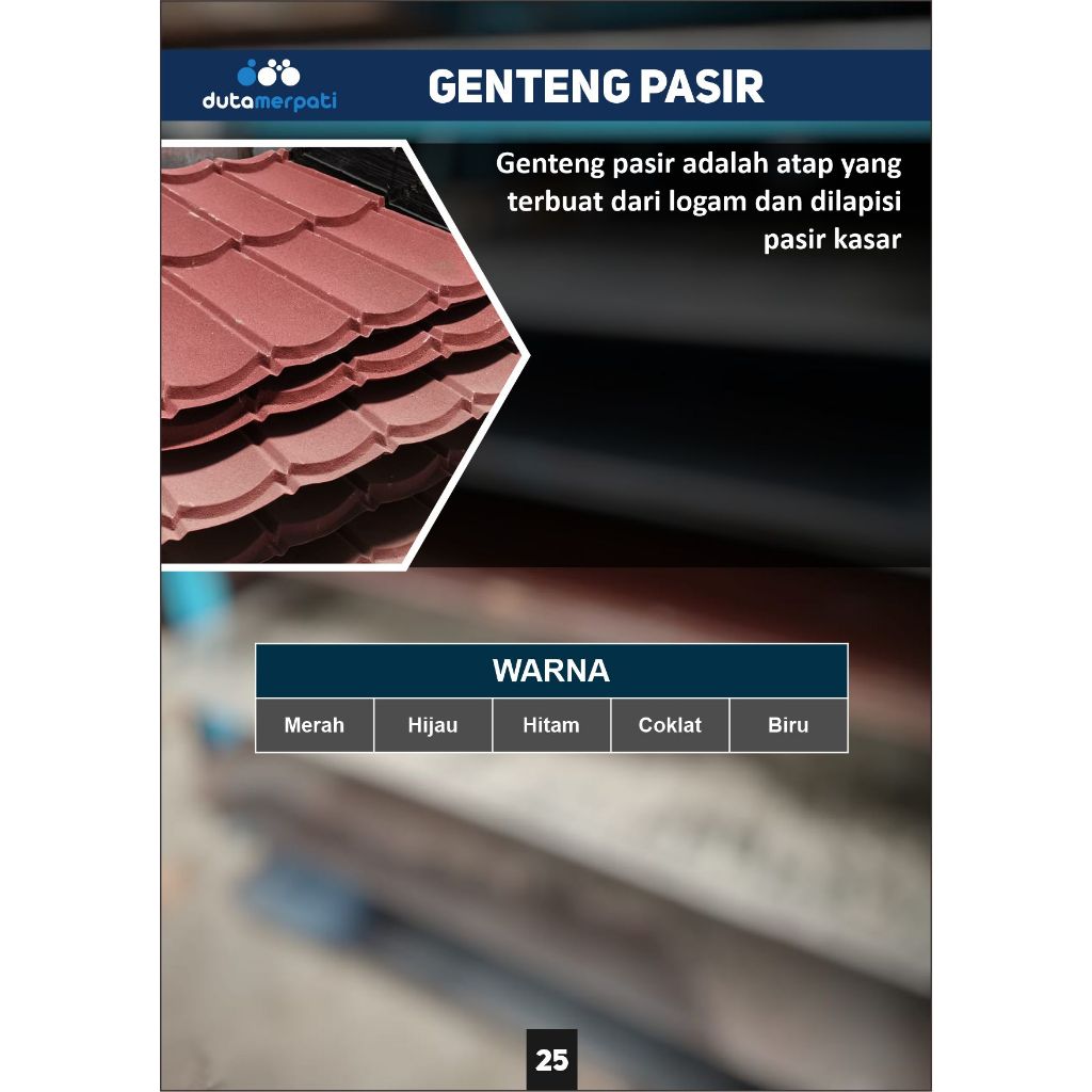 GENTENG PASIR 80CM X 80CM