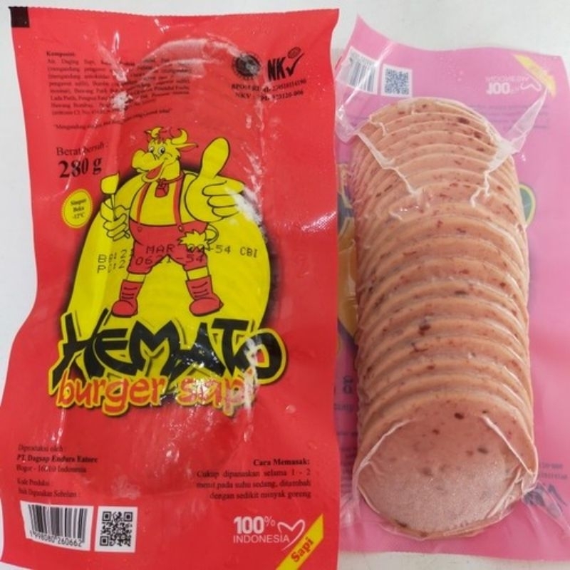 

Hemato burger sapi 280gr