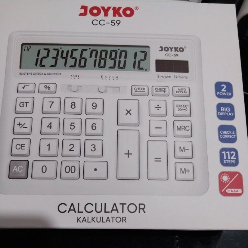 

mg calculator cc-59 joyko 12 dit